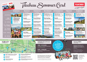 Flachau Sommer Card Wochenprogramm